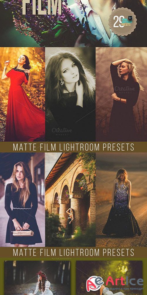 Matte Film Lightroom Presets - Creativemarket 395001