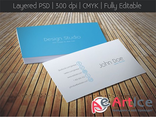 iOS Style Business Card - Creativemarket 37322