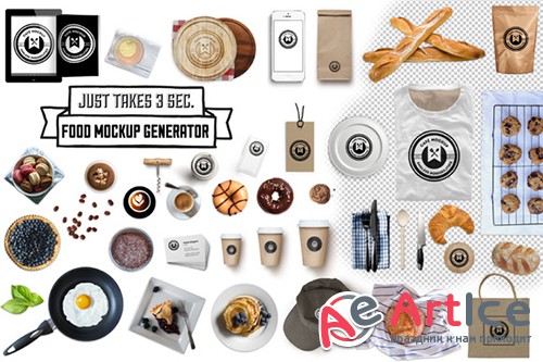 Food Mockup Generator - Creativemarket 90711