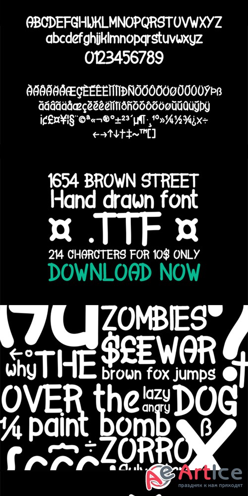 1654 Brown Street - Fonts - Creativemarket 1406