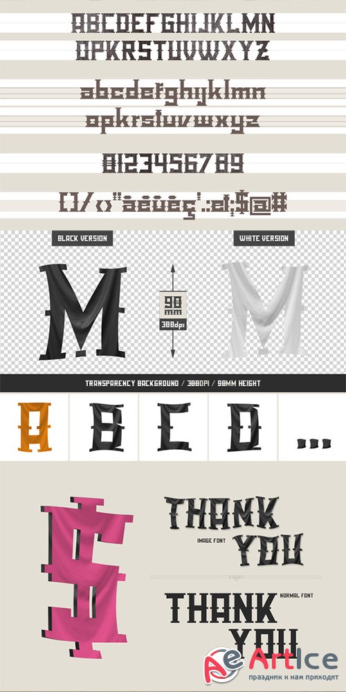 Industrial Zoo - font pack - Creativemarket 2752