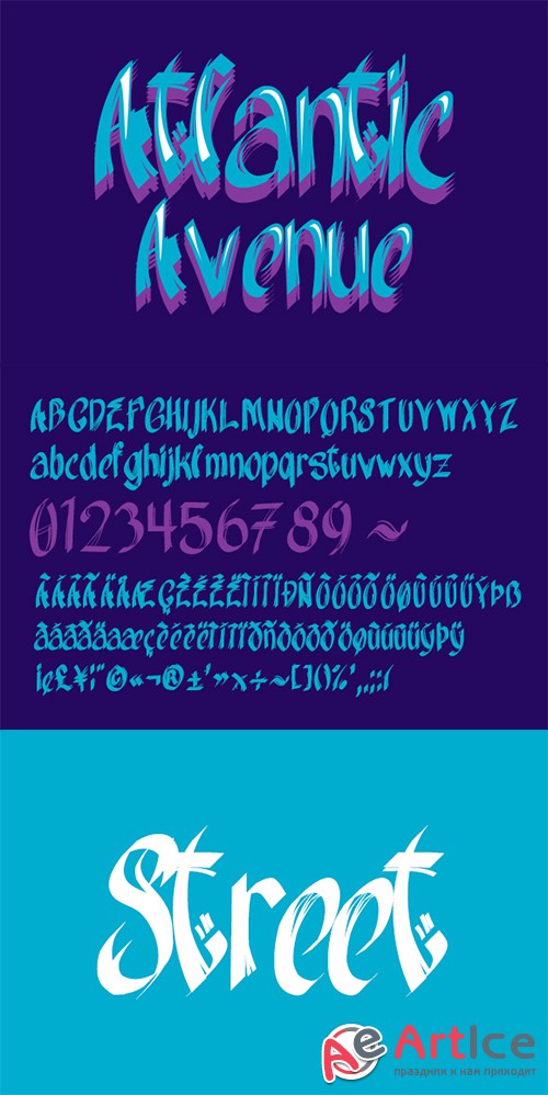 Atlantic Avenue - font - Creativemarket 1151