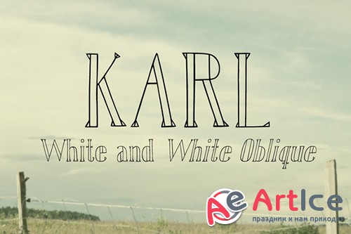 Karl White Font - Creativemarket 2862