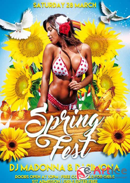 Spring Fest V3 PSD Flyer Template
