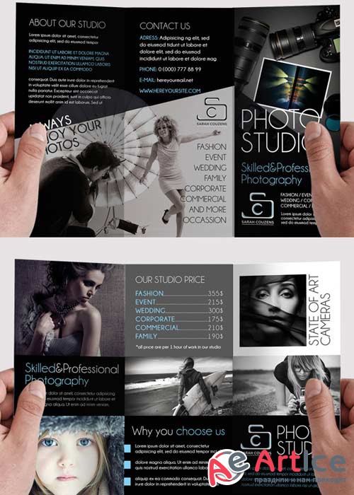 Photographer Tri-Fold PSD Brochure Template