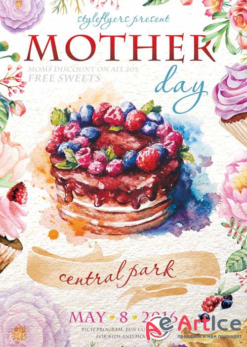 Mother Day PSD Flyer Template