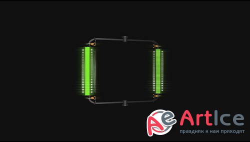 Robot Arm Mix Light Green Background Loop