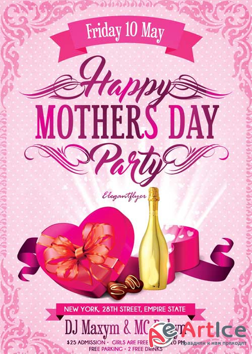 Mothers Day V3 Flyer PSD Template + Facebook Cover