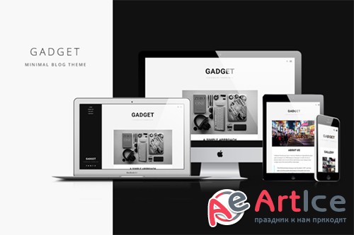 Gadget v1.2 - Minimal Blog Theme - Creativemarket 252763