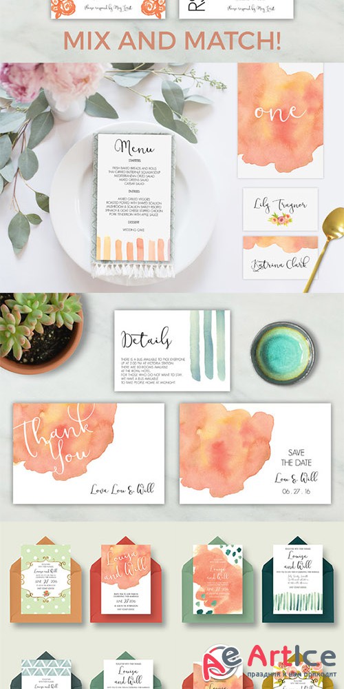 Soft & Gorgeous Wedding Collection - Creativemarket 592093