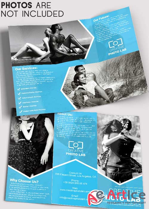 Photography Tri-Fold Brochure PSD Template