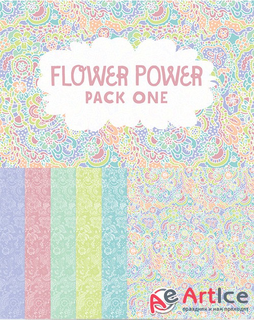 Flower Power Pack 1 - Creativemarket 633775