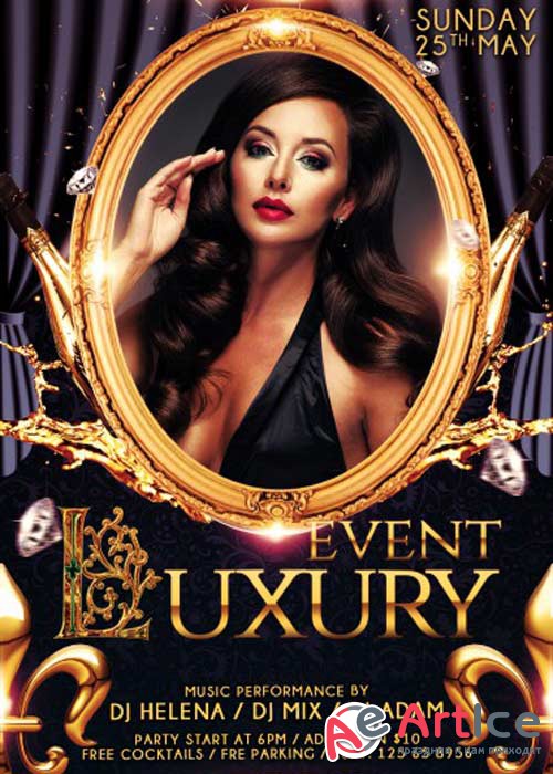 Luxury event V3 PSD Flyer Template
