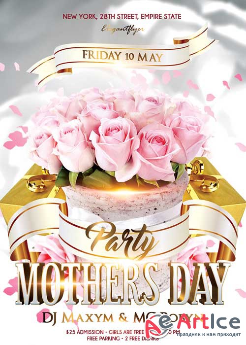Mothers Day V7 PSD Flyer Template + Facebook Cover