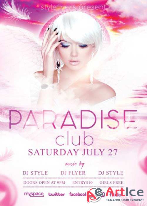 Paradise Club V1 PSD Flyer Template