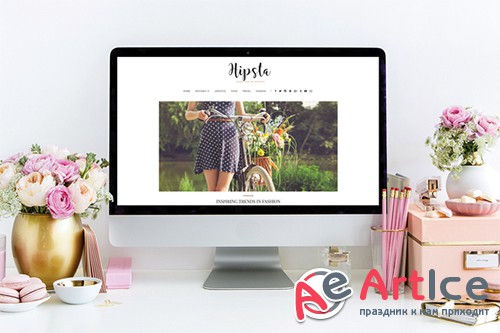 Hipsta - Elegant & Simple Blog Theme - Creativemarket 659292