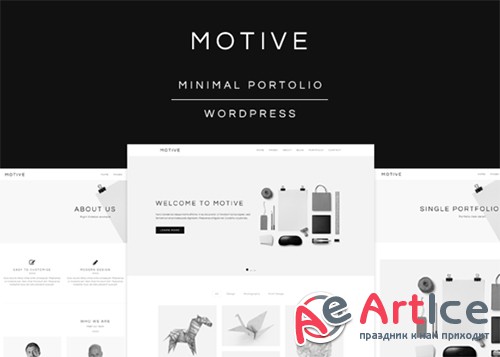 Motive - Minimal Portfolio Theme - Creativemarket 535921