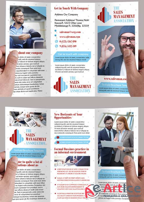 The Salesman Premium Tri-Fold PSD Brochure Template
