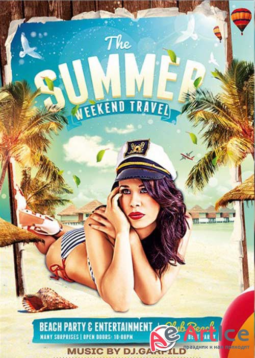 The Summer V10 Premium Flyer Template + Facebook Cover