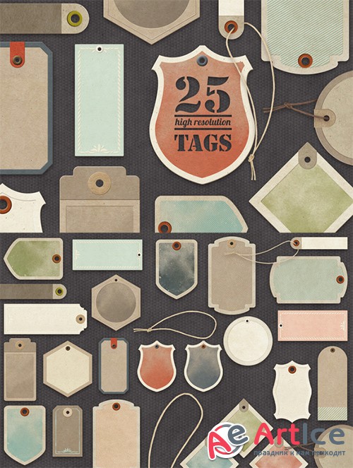 Paper Tags Collection - Creativemarket 19932