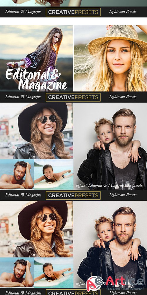 Editorial-Magazine Lightroom Presets - Creativemarket 328818