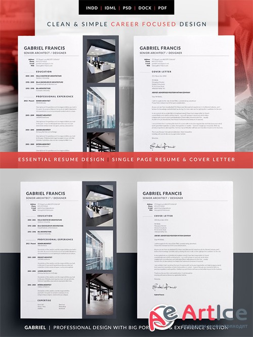 Essential Resume - Gabriel - Creativemarket 584595