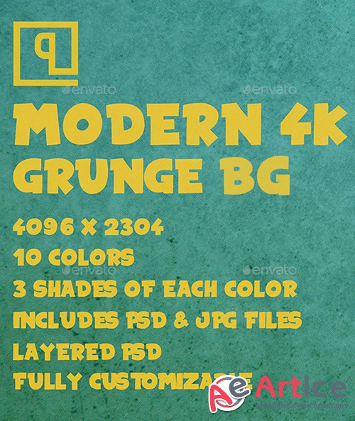 GraphicRiver - Modern 4K Grunge Backgrounds 10815889