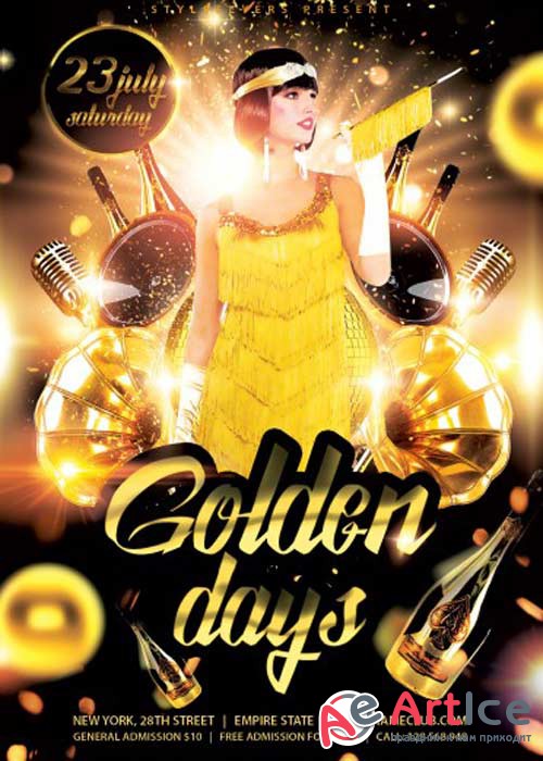 Golden Days V2 PSD Flyer Template