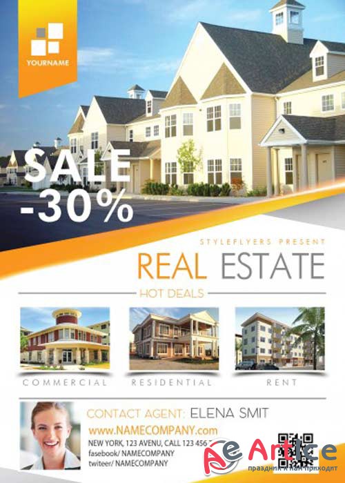 Real Estate V5 PSD Flyer Template