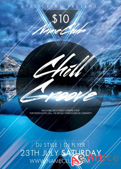 Chill Groove PSD Flyer Template