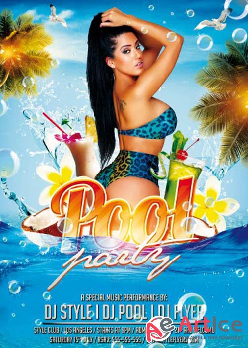 Pool Party PSD V5 Flyer Template