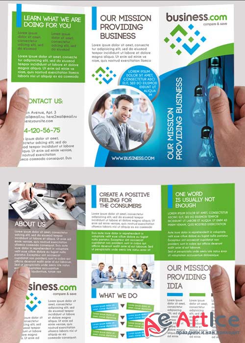 Business Premium Tri-Fold PSD Brochure Template