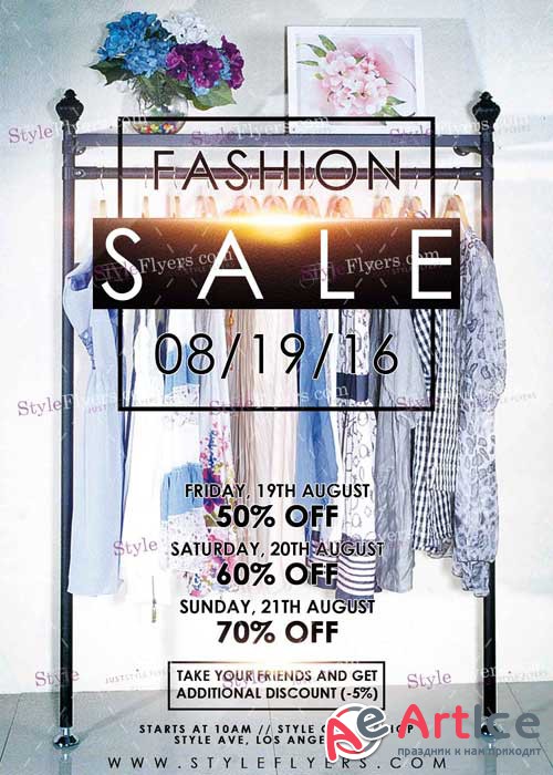 Fashion Sale V5 PSD Flyer Template
