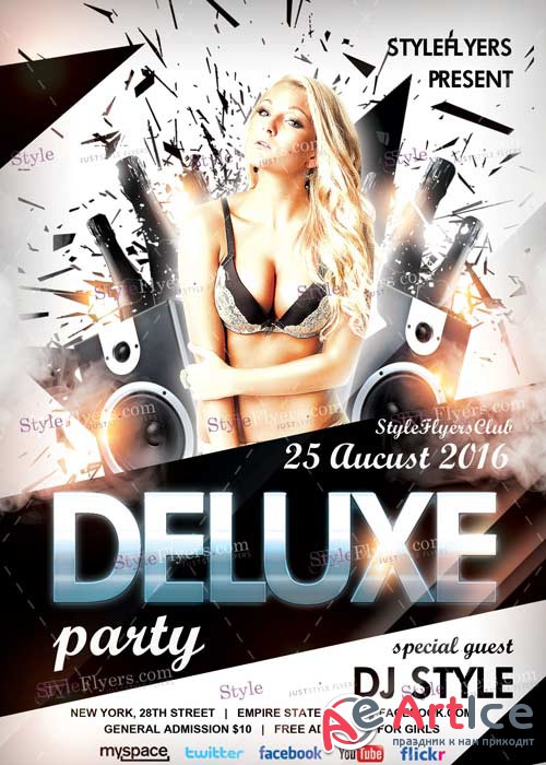 Deluxe Party PSD V10 Flyer Template