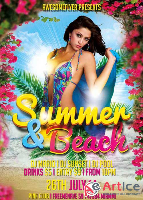 Summer and Beach V10 Flyer Template
