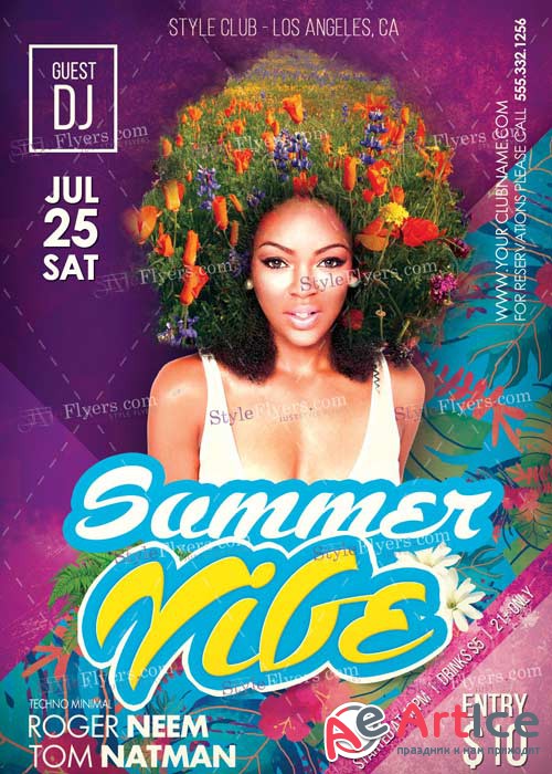 Summer Vibe V5 PSD Flyer Template