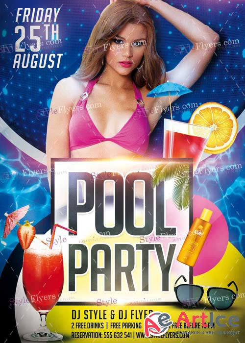Pool Party V7 PSD Flyer Template