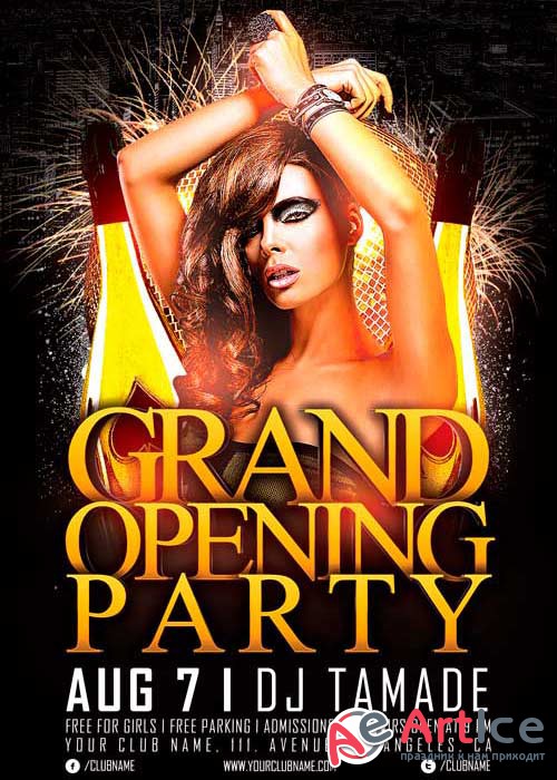 Grand Opening Party V2 Flyer Template
