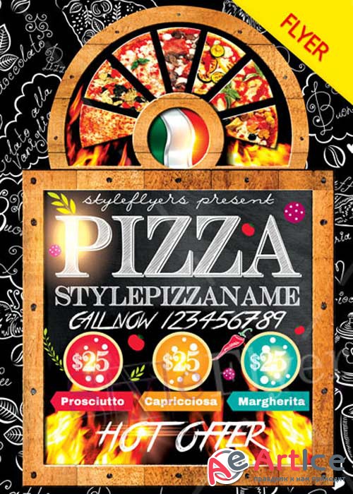 Pizza V16 PSD Flyer Template