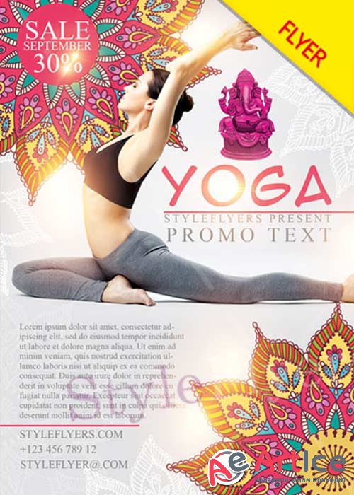 Yoga V7 PSD Flyer Template