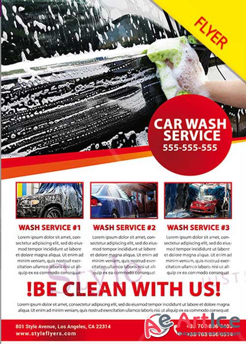 Car Wash PSD V2 Flyer Template