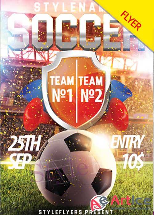 Soccer PSD V12 Flyer Template