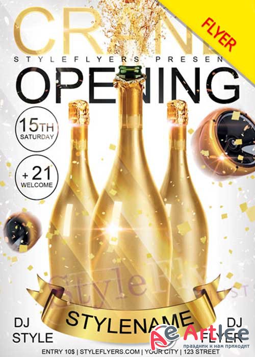 Grand Opening V9 PSD Flyer Template