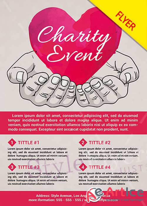 Charity Event PSD V12 Flyer Template