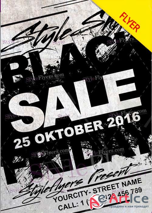 Black Friday Sale V17 PSD Flyer Template