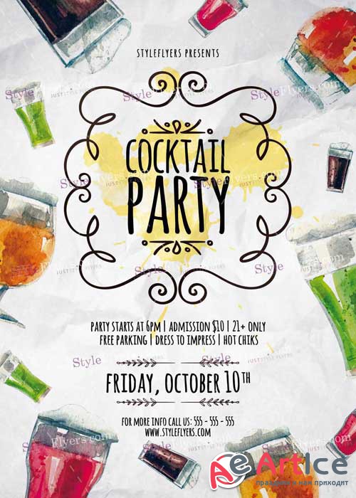 Cocktail Party V7 PSD Flyer Template