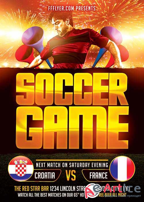 Soccer Match V5 Flyer Template