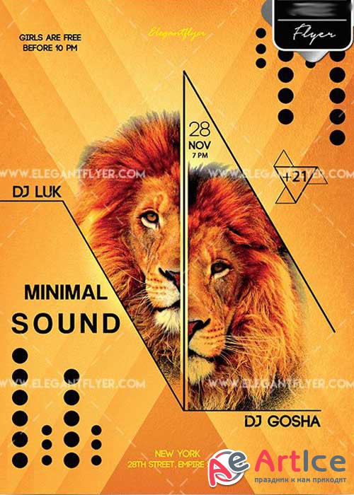 Animal Sound V1 Flyer PSD Template + Facebook Cover