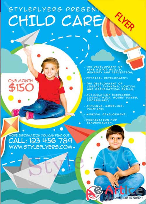Child Care V1 PSD Flyer Template