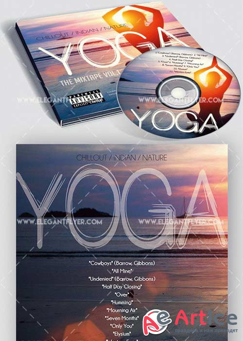 Yoga CD Cover PSD V4 Template